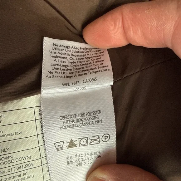 Brown Eddie Bauer Premium Goose Down Vest Women’s Size Small - Picture 5 of 10